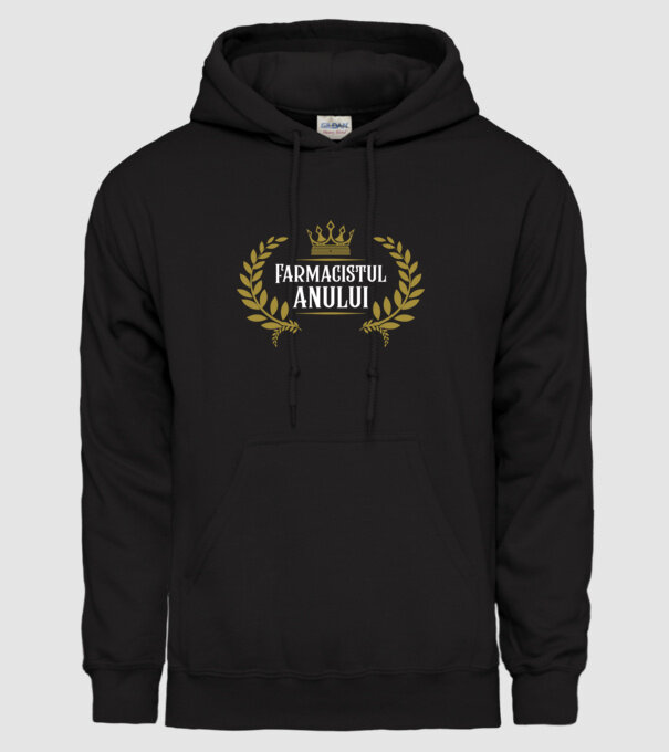 Farmacistul/ farmacista anului model negru pe tricou
