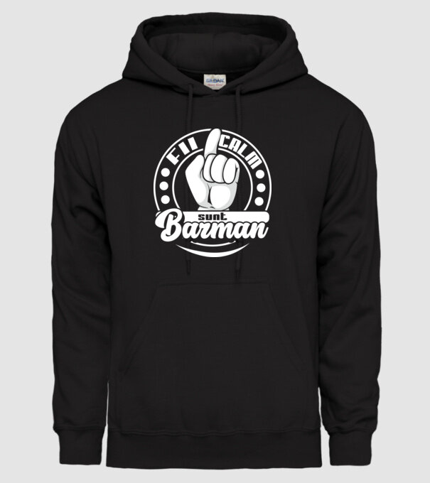 Fii calm... sunt barman model negru pe tricou