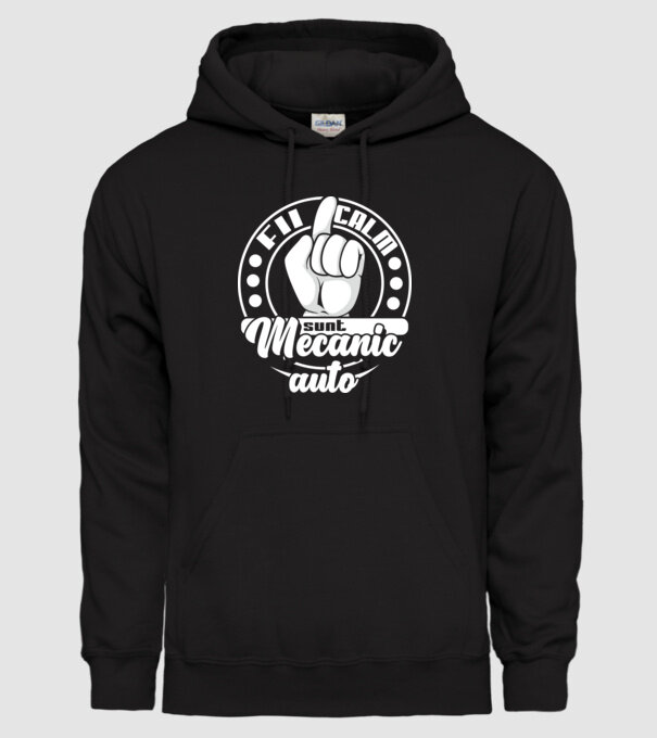 Fii calm... sunt mecanic auto model negru pe tricou