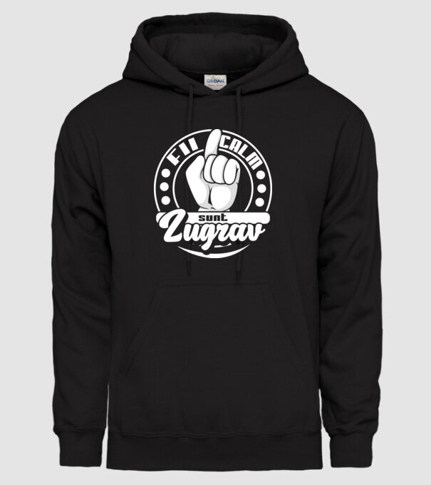 Fii calm... sunt zugrav model negru pe tricou
