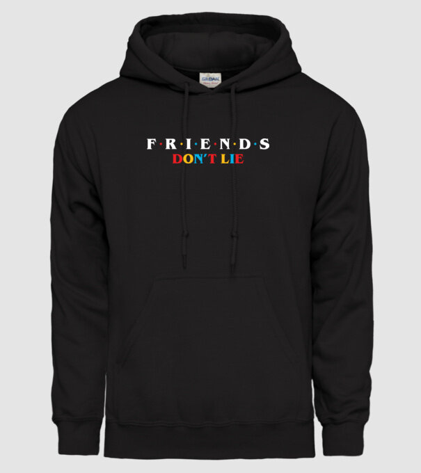friends dont lie ok model negru pe tricou