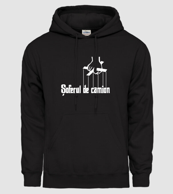 Șoferul de camion model negru pe tricou