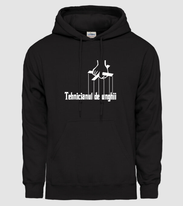 Tehnicianul de unghii model negru pe tricou