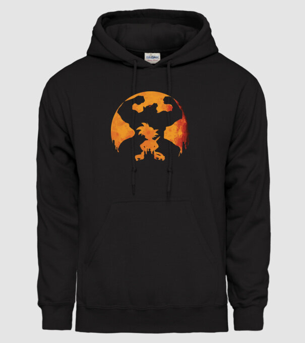 goku sunset model negru pe tricou