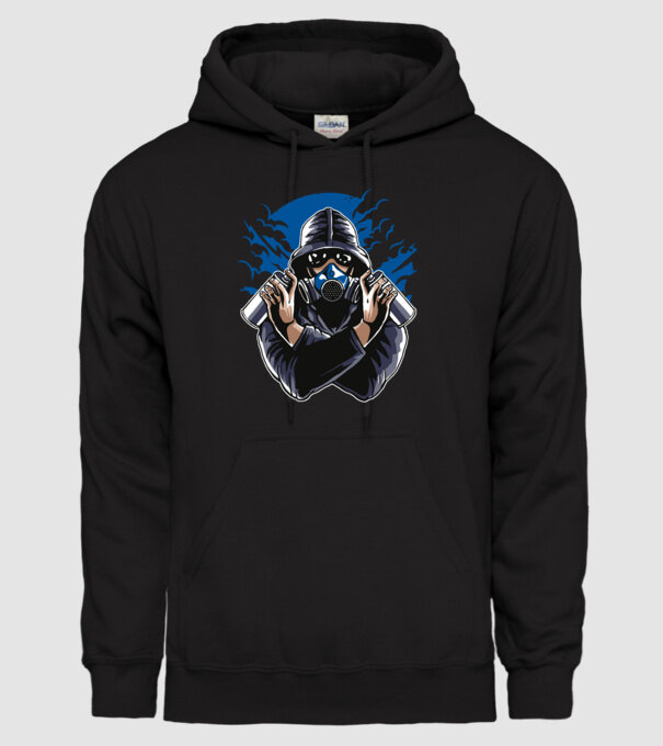 Graffiti model negru pe tricou