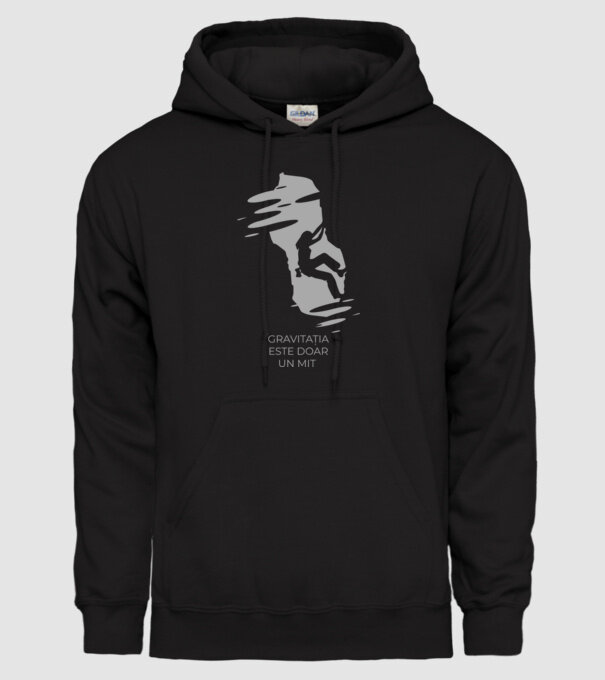 gravitația este doar un mit model negru pe tricou