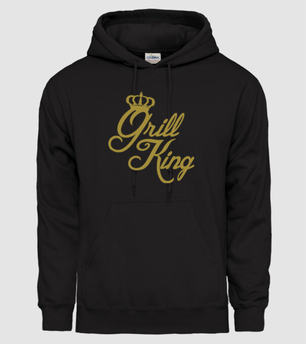 Grill King model negru pe tricou