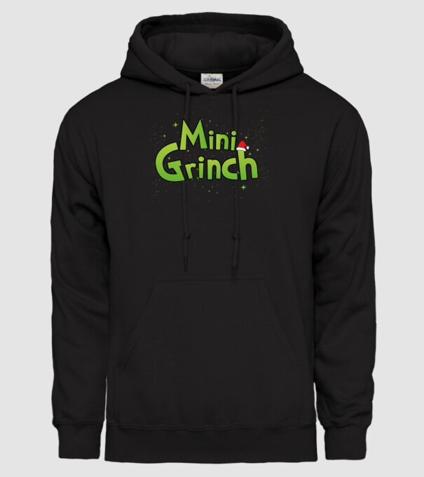 Grinch Family Mini Grinch model negru pe tricou