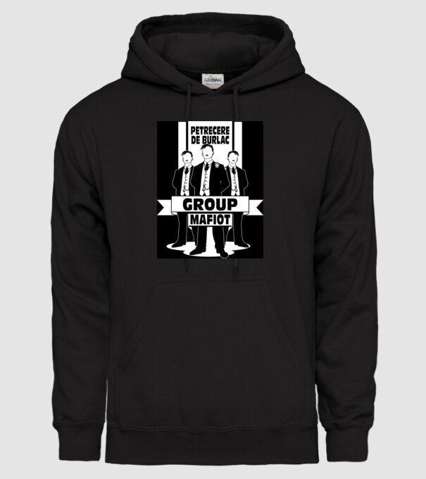 Group Mafiot model negru pe tricou