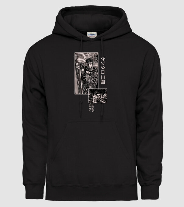 Guts Berserk model negru pe tricou