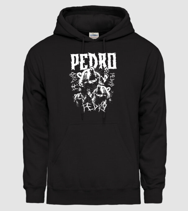 Heavy Metal pedro model negru pe tricou