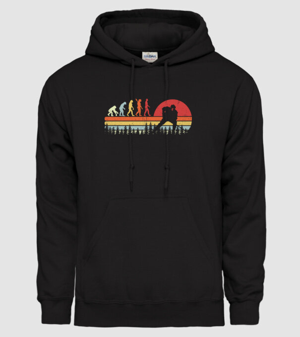 Hockey evolution model negru pe tricou