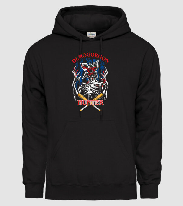 Demogorgon hunter model negru pe tricou