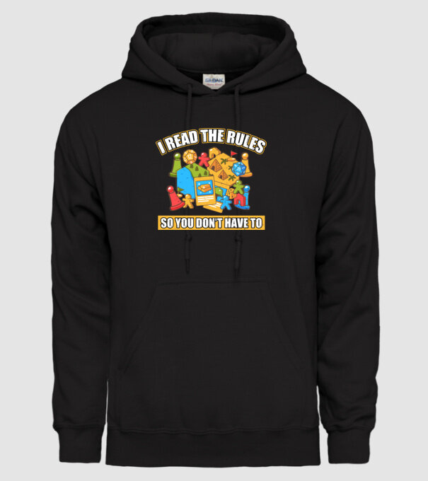 I read the rules model negru pe tricou