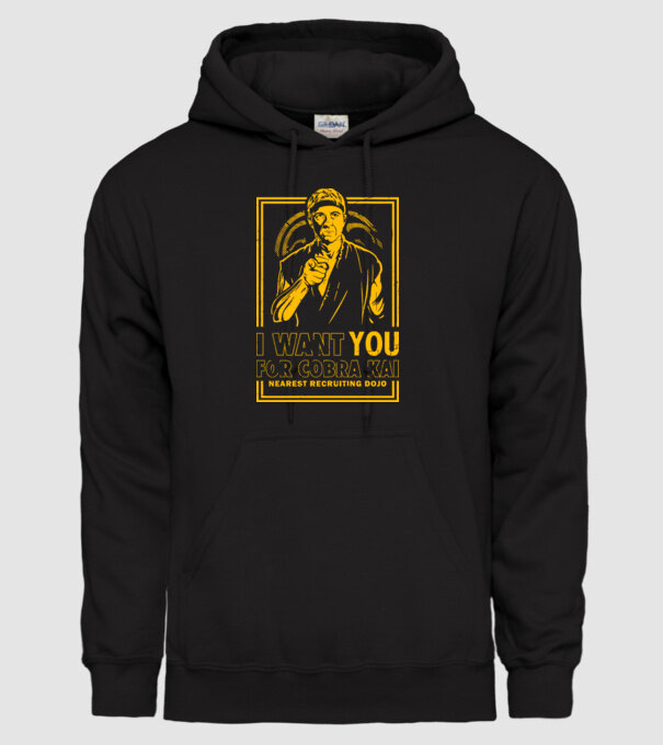 I want you cobra kai model negru pe tricou