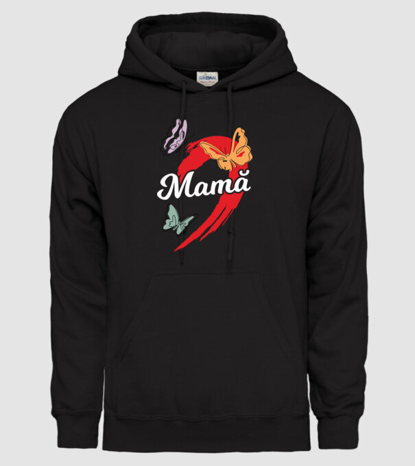 Mamă model negru pe tricou