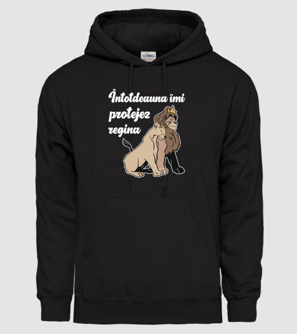 Întotdeauna îmi protejez regina model negru pe tricou
