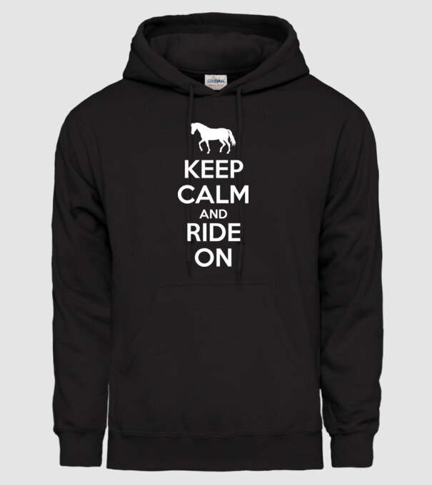 keep calm model negru pe tricou