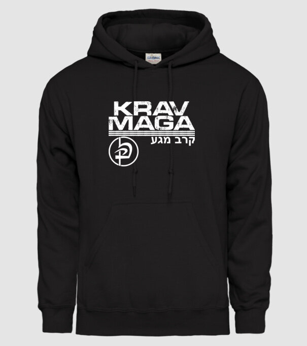 Krav Maga model negru pe tricou