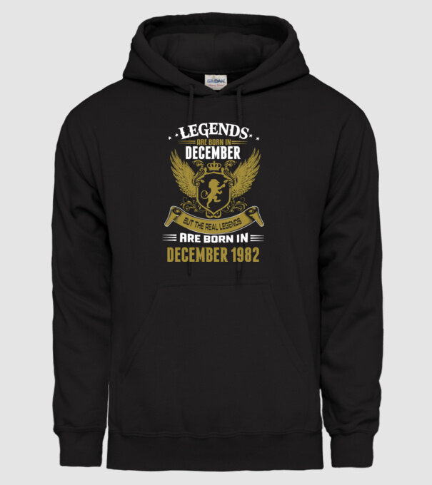 Legends born model negru pe tricou