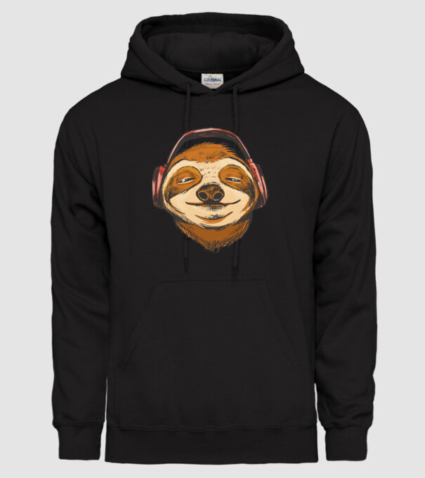 Leneș model negru pe tricou