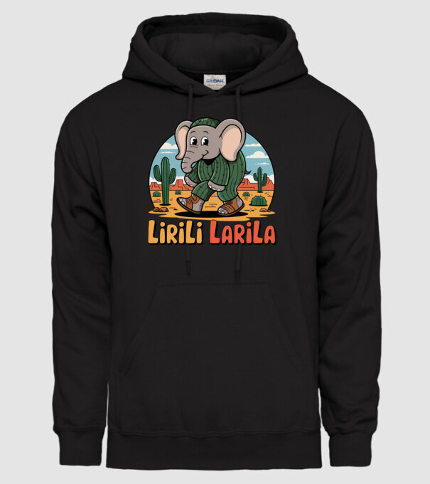 Lirili Larila model negru pe tricou