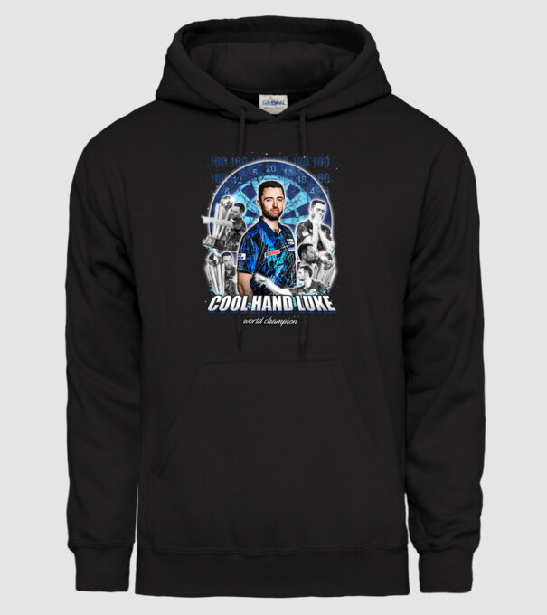 Luke Humphries World Champion model negru pe tricou
