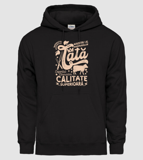 Împăratul grătarului, maestru al marinărilor, expertul cărnurilor - tată - Calitate superioară model negru pe tricou