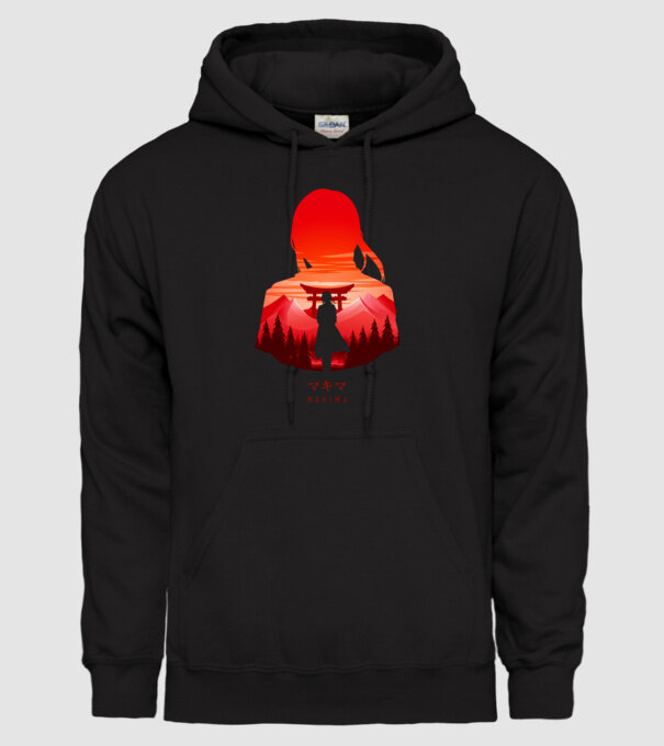Makima model negru pe tricou