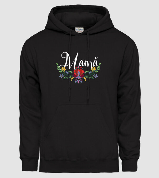 Mamă model negru pe tricou