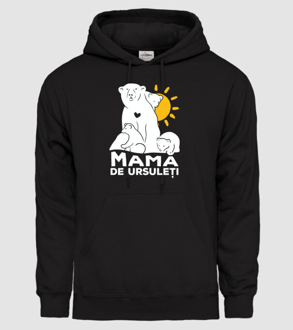 Minunată mamă de ursuleți model negru pe tricou