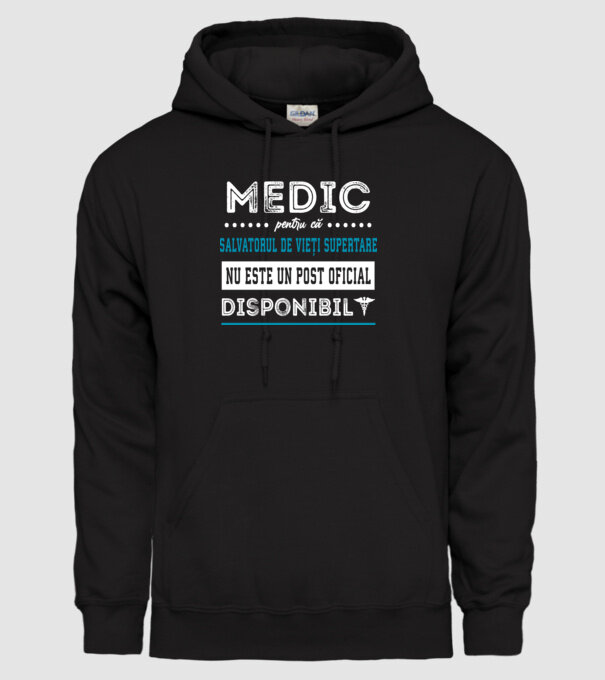 MEDIC: pentru că salvatorul de vieți supertare nu este un post oficial disponibil model negru pe tricou
