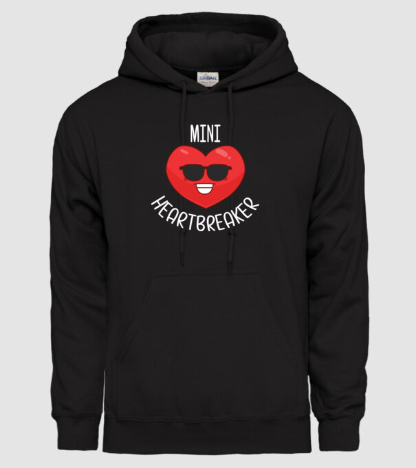 mini heartbreaker model negru pe tricou