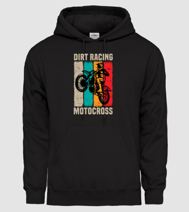 motocross model negru pe tricou