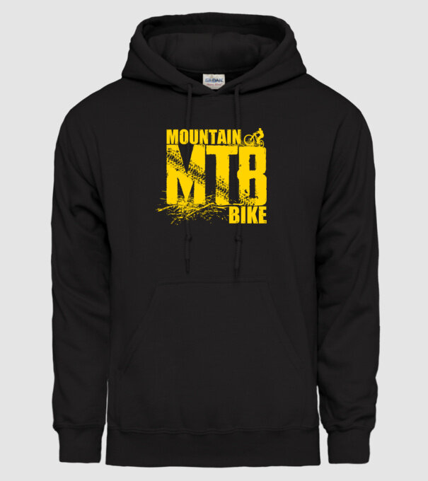 MTB model negru pe tricou