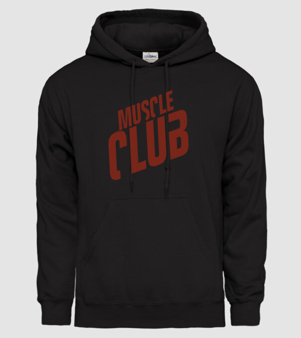 Muscle Club model negru pe tricou