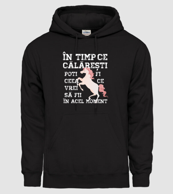 în timp ce călărești poți fi ceea ce vrei să fii - în acel moment model negru pe tricou