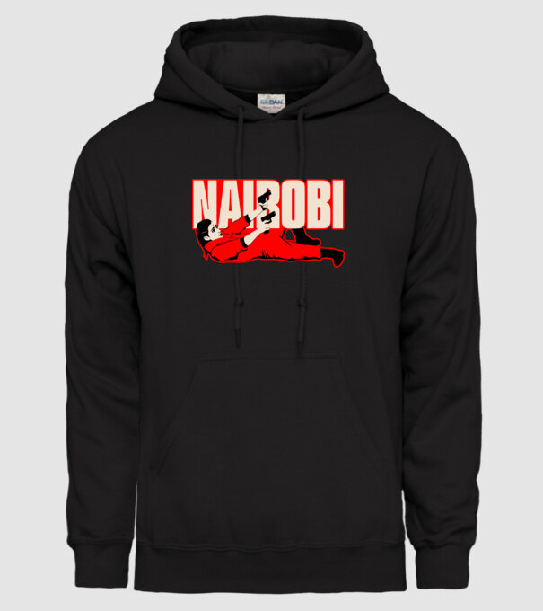 nairobi la casa de papel model negru pe tricou