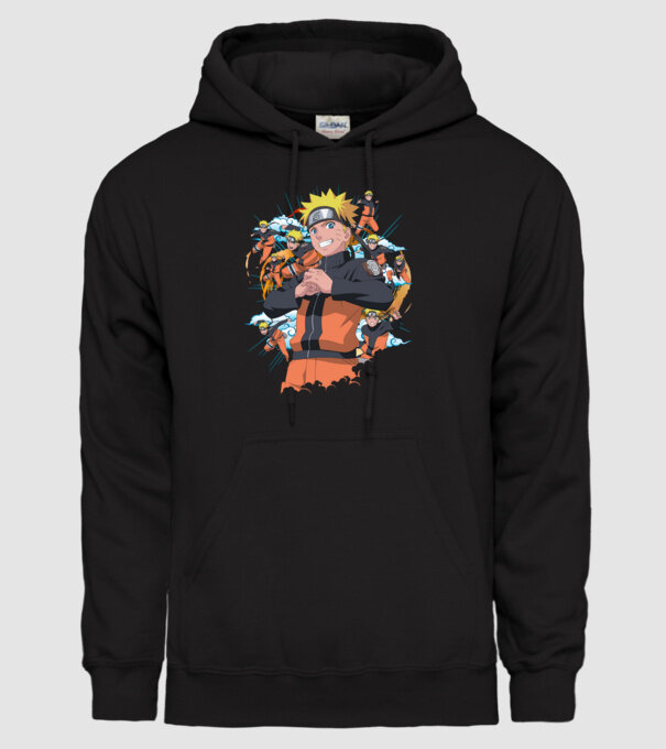 NARUTO model negru pe tricou