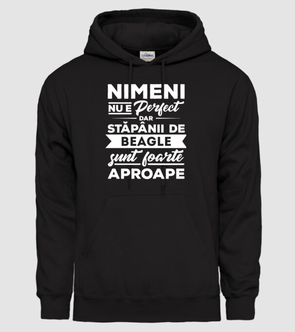 nimeni nu e perfect, dar stăpânii de beagle sunt foarte aproape model negru pe tricou