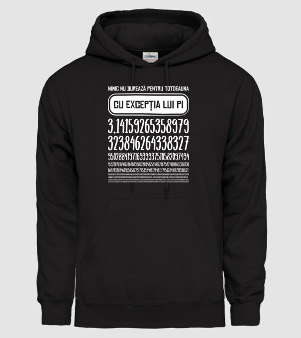 nimic nu durează pentru totdeauna, cu excepția lui pi model negru pe tricou
