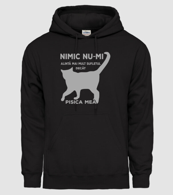Nimic nu-mi alintă mai mult sufletul decât pisica mea model negru pe tricou