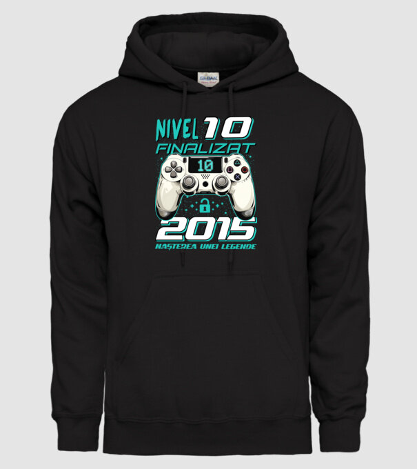 Nivel finalizat 10 2015 model negru pe tricou