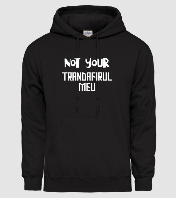 not your ... trandafirul meu model negru pe tricou