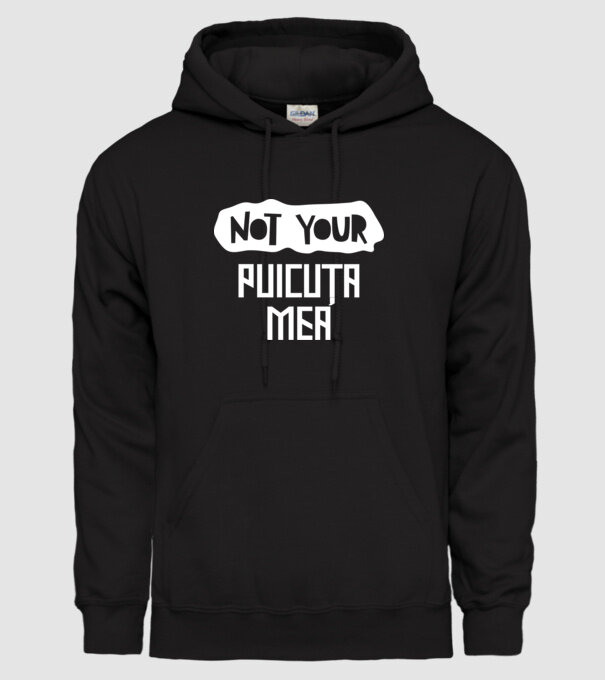 not your ... puicuța mea model negru pe tricou