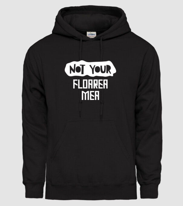 not your ... floarea mea model negru pe tricou