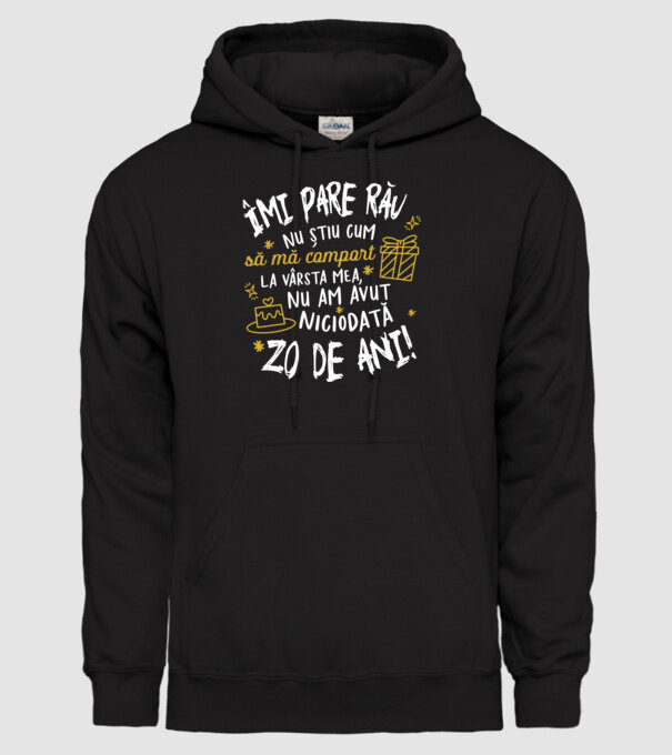 Nu am avut niciodată 20 de ani model negru pe tricou