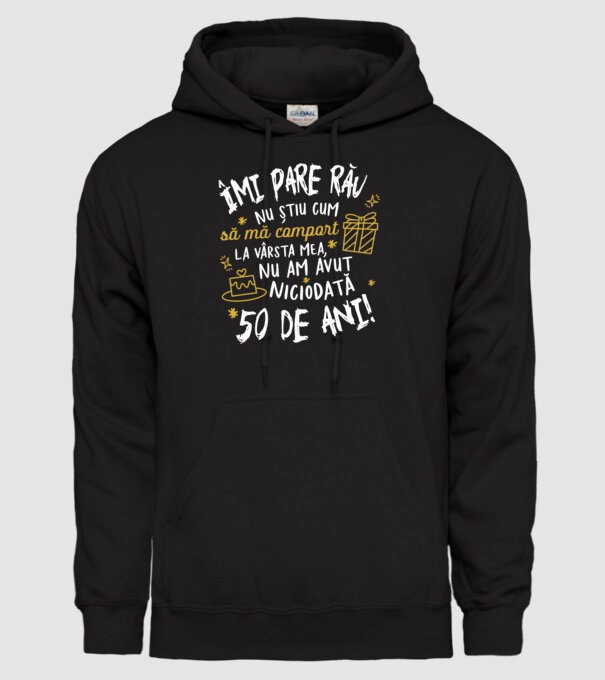 Nu am avut niciodată 50 de ani model negru pe tricou