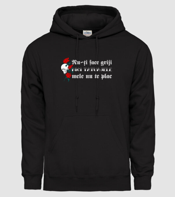 Nu-ți face griji, nici tatuajele mele nu te plac model negru pe tricou