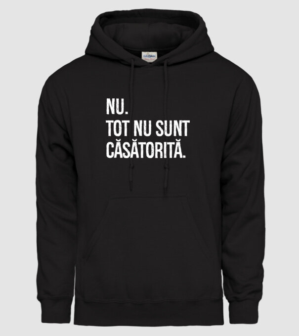 nu. tot nu sunt căsătorită. model negru pe tricou